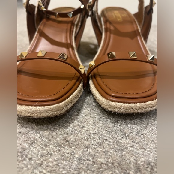 Valentino Garavani Opanka Rockstud Espadrille Sandals Size 39 - Picture 7 of 16